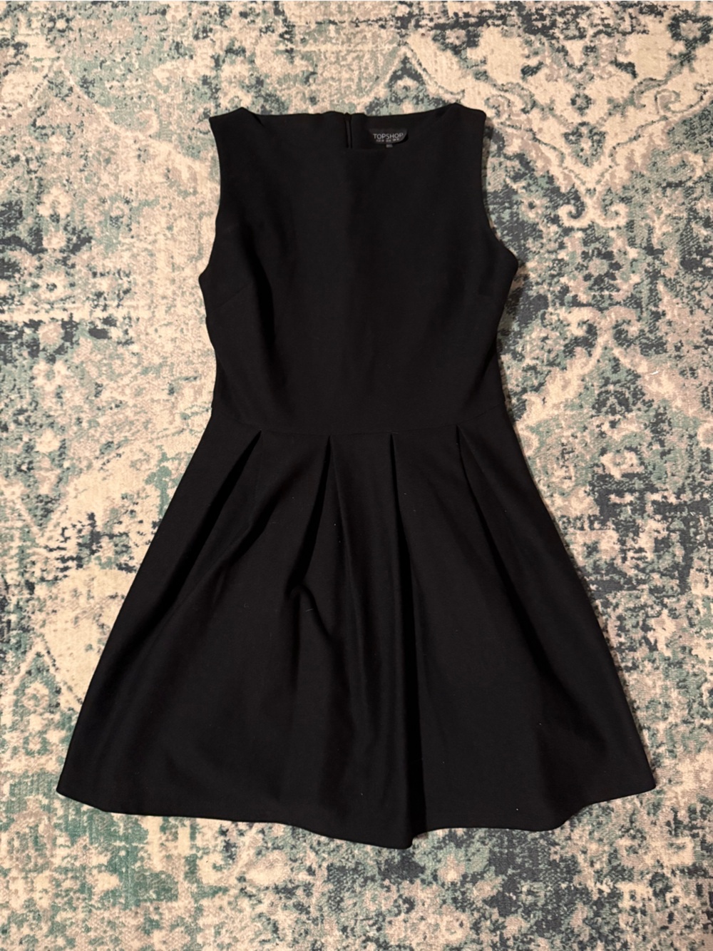 $195 Topshop Perfect Classic Little Black Dress with Pleated Skirt